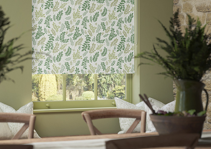 Breezy Leaves, Greenery - Twist&Fit Roller Blind - Image 5